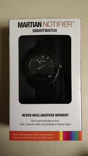Martian Notifier Smartwatch - $40 1