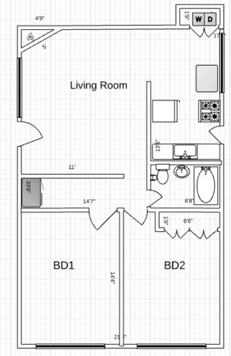 Private bedroom in 2bd/1ba Mountain View home 1