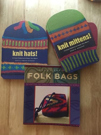 Fun knitting books for sale, cheap! 1
