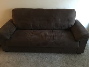 Chocolate brown sofa- $160 OBO 1