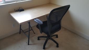 Ikea Study Table + Chair - $60 1