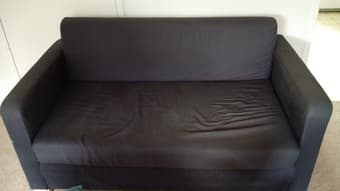 Navy blue IKEA sofa bed, $50 1
