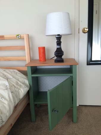 Ikea Queen bed and night stand - only 1yr old 2