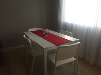 Dining table, chairs $100 1