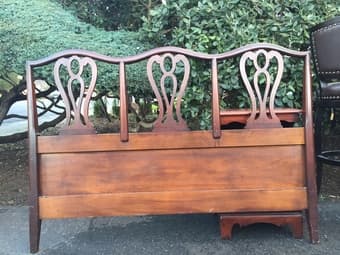 Couch, Bedframe, Nightstand, Barstools for sale 3