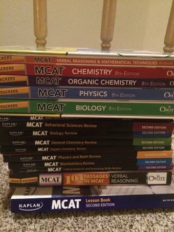 $50 OBO - 2015 Kaplan and/or pre-2015 ExamKrackers MCAT prep books 1