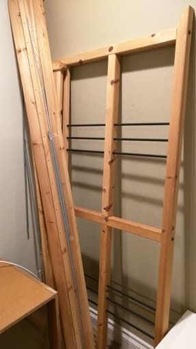 IKEA queen size bed frame: $50 1