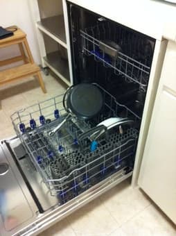 LG stainless steel dishwasher with cabinet - great for EV apartment 1