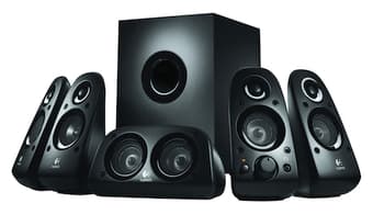 Logitech - Z506 5.1 Surround Sound Speakers (6-Piece) - Black $50 1