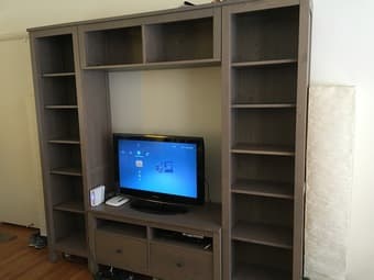 *Fantastic condition* Ikea Hemnes TV Unit, $350 and Assorted Vases 1