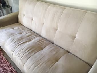 Couch/sofe converts to bed- modern, comfy, easy - $200 2