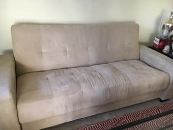 Couch/sofe converts to bed- modern, comfy, easy - $200 3
