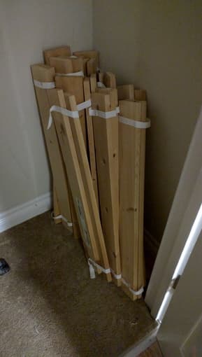 IKEA queen size bed frame: $40 2