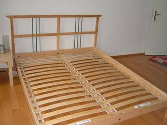 IKEA queen size bed frame: $40 3
