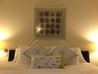 Bedroom Sale - Excellent conditions Bed Frame, Headboard, Pillows 1