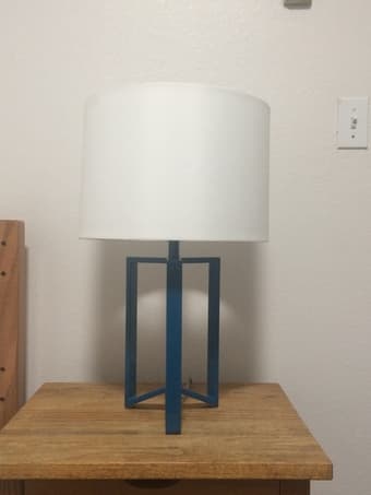 Pretty BLUE table lamp from Target $35 1