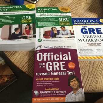 Selling all GRE books for 20 1