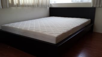 $100 Almost new king size bed 1