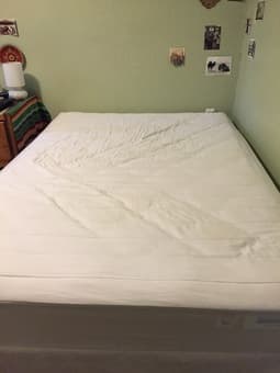 Full size Spring Air mattress + box spring and frame - $120 2