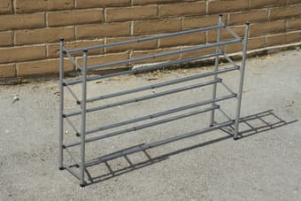 Expandable shoe rack (silver) $7 2