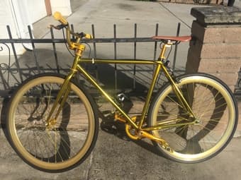 Pure Fix Fixie All Gold Custom Bike 1