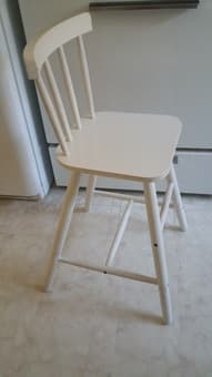 The kitchen table and a couple of chairs $25 + Kid’s chair $10 2