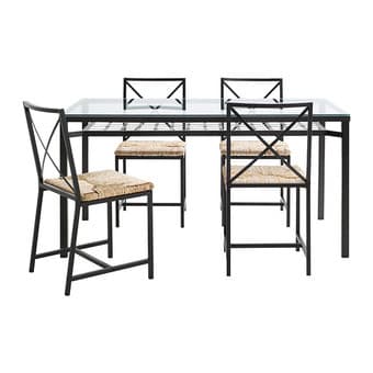 TABLE + 4 CHAIRS (GRANAS IKEA) $75 3
