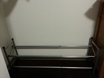 rice maker $15  stretchable shoe rack $10   pick up in EV 3