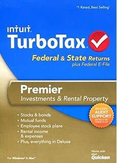 Turbotax Premier CD sharing federal+efile+state tax 1