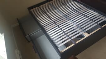ikea bed. Model (brimnes) size full $180.00 3