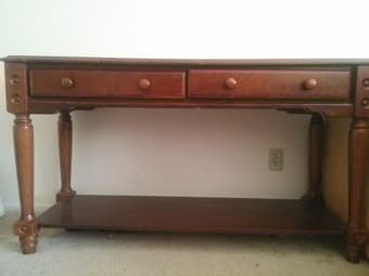 beautiful vintage desk and drawers 1
