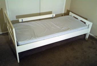 IKEA Children's bed and mattress ***Very Clean***$40 and free stroller 2