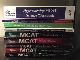 $35 OBO, MCAT books (pre-2015): Princeton Review set + Kaplan Verbal 1