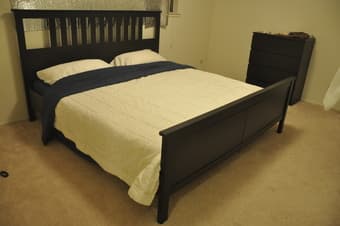 King size Bed frame + mattress $500 1