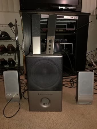 altec lansing audio system (5 pieces) - $25 1