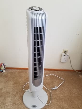 Tower fan with remote - $20 1