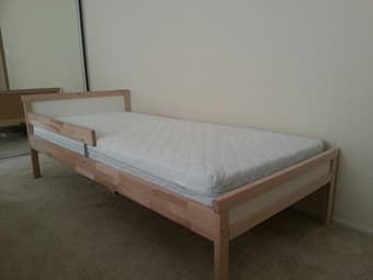 IKEA TABLE with 2 CHAIRS + SNIGLAR BED with MATTRESS for sale 2