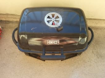 camping grill + utensils $20 1