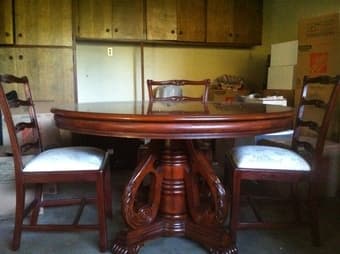 SALE: Elegant dining table with 4 chairs - $350 OBO 1