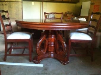 SALE: Elegant dining table with 4 chairs - $350 OBO 3