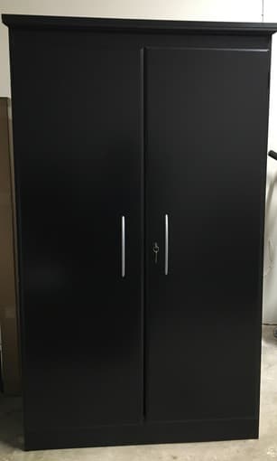 Sofa -Ikea Ektorp armchair & wooden storage cabinet 1