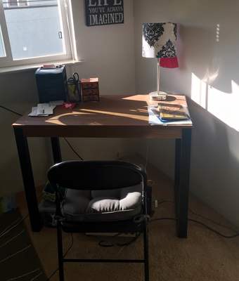 Desk and Storage Cube for Sale! 1