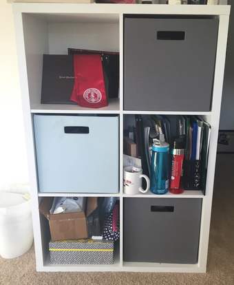 Desk and Storage Cube for Sale! 2