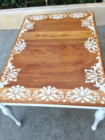 Dining table- hand painted, one of a kind! 2
