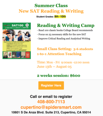 summer camp available for reading and writing camp in Cupertino area 2
