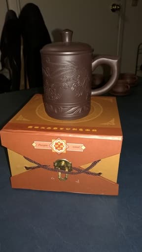 purple sand tea cup $5 1