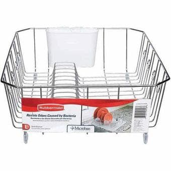 Rubbermaid Large Antimicrobial Dish Drying Rack - $8 1