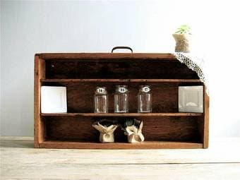 Vintage Wooden Shelf / Repurposed Drawer - $55 1