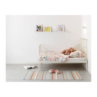 IKEA MINNEN Extendable bed+bed base+birch-$100 2