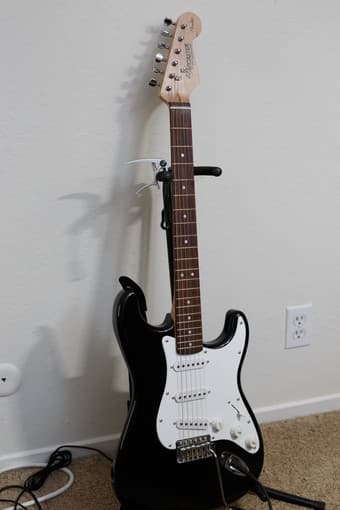 Starcaster by Fender Strat Electric Guitar  + amp, $150 1